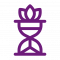 Icono empatia morado