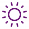 Icono optimismo morado
